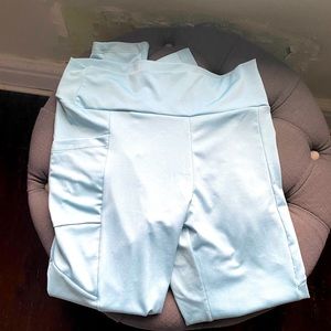 Blue Leggings, Sized Large, Athletic pants